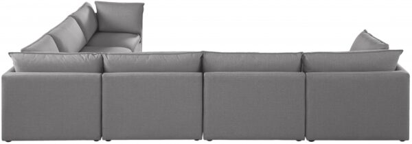 Mackenzie 160" Linen Textured Fabric Upholstered 6pc. Modular Sectional