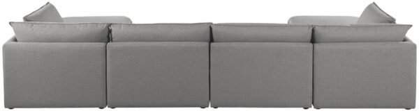 Mackenzie 160" Linen Textured Fabric Upholstered 6pc. Modular Sectional