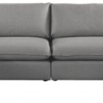 Mackenzie 160" Linen Textured Fabric Upholstered 6pc. Modular Sectional