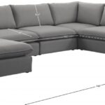 Mackenzie 160" Linen Textured Fabric Upholstered 7pc. Modular Sectional