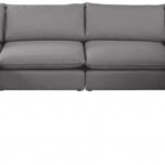 Mackenzie 160" Linen Textured Fabric Upholstered 8pc. Modular Sectional