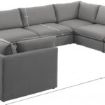 Mackenzie 160" Linen Textured Fabric Upholstered 8pc. Modular Sectional