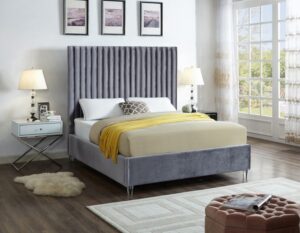 Candace Velvet Upholstered Bed
