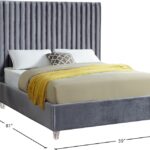 Candace Velvet Upholstered Bed