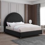 Milo Boucle Fabric Upholstered Bed