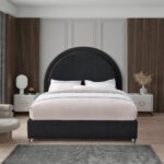 Milo Boucle Fabric Upholstered Bed