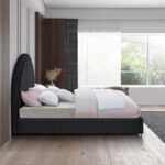 Milo Boucle Fabric Upholstered Bed