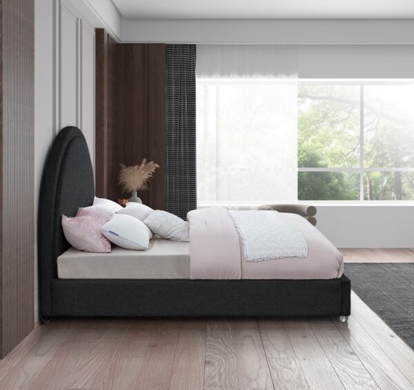 Milo Boucle Fabric Upholstered Bed