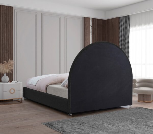 Milo Boucle Fabric Upholstered Bed