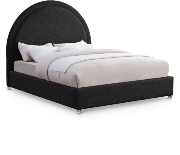 Milo Boucle Fabric Upholstered Bed