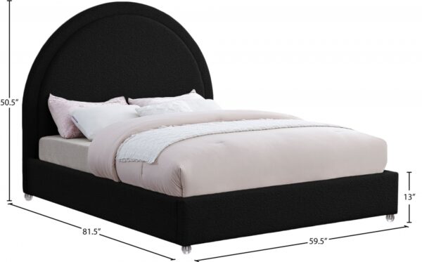 Milo Boucle Fabric Upholstered Bed