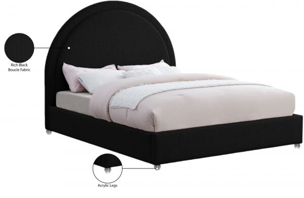 Milo Boucle Fabric Upholstered Bed
