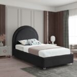 Milo Boucle Fabric Upholstered Twin Bed
