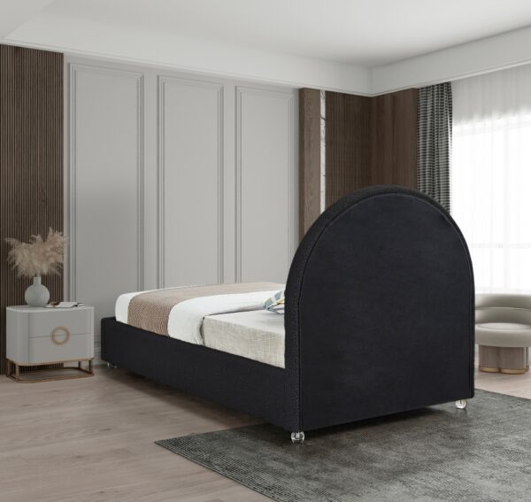 Milo Boucle Fabric Upholstered Twin Bed