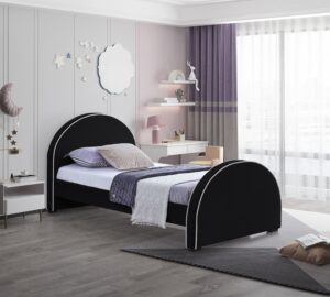 Brody Velvet Upholstered Twin Bed