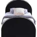 Brody Velvet Upholstered Twin Bed