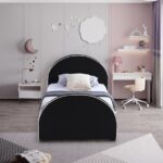 Brody Velvet Upholstered Twin Bed