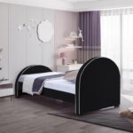 Brody Velvet Upholstered Twin Bed