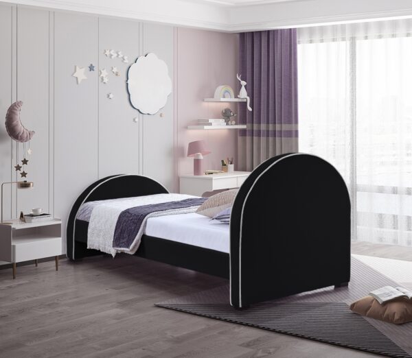 Brody Velvet Upholstered Twin Bed
