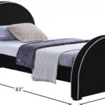 Brody Velvet Upholstered Twin Bed