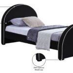 Brody Velvet Upholstered Twin Bed