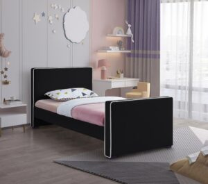 Dillard Velvet Upholstered Twin Bed