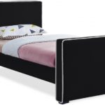Dillard Velvet Upholstered Twin Bed