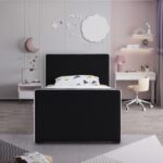 Dillard Velvet Upholstered Twin Bed