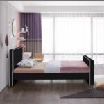 Dillard Velvet Upholstered Twin Bed