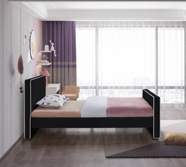 Dillard Velvet Upholstered Twin Bed