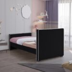 Dillard Velvet Upholstered Twin Bed
