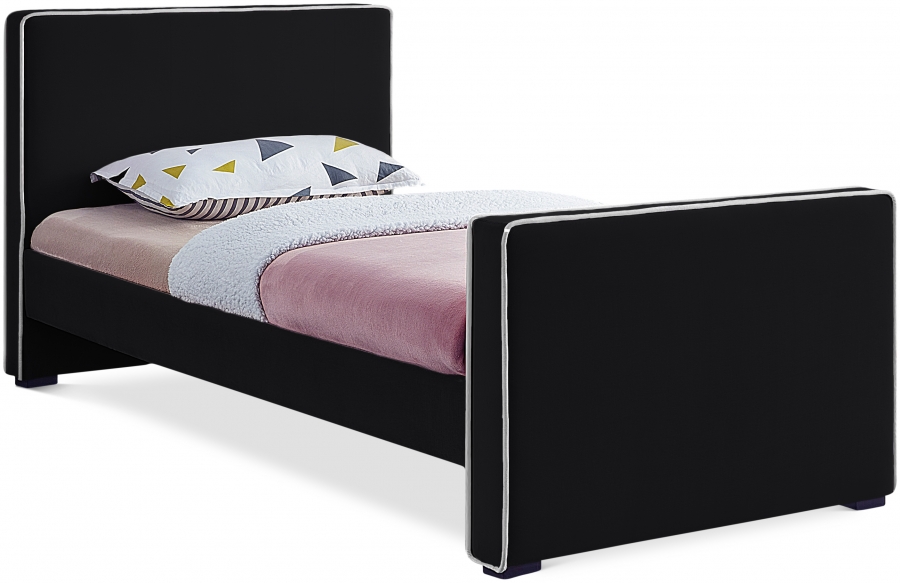 Dillard Velvet Upholstered Twin Bed