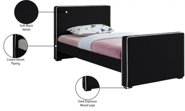 Dillard Velvet Upholstered Twin Bed