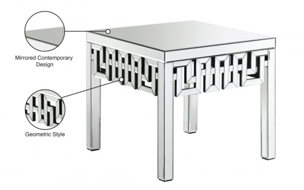 Aria Mirrored End / Side Table
