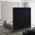Brooke Linen Textured Fabric Upholstered Bed