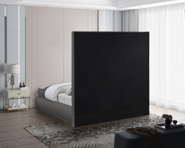 Brooke Linen Textured Fabric Upholstered Bed
