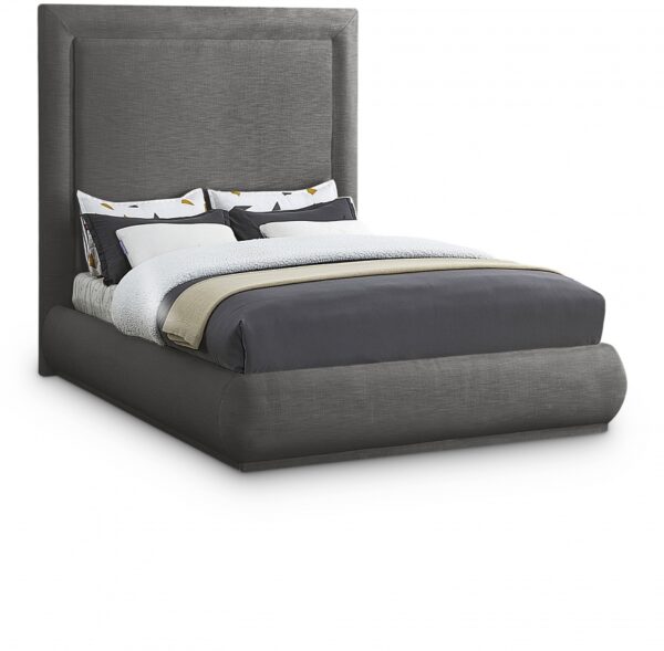 Brooke Linen Textured Fabric Upholstered Bed