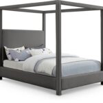 Emerson Linen Textured Fabric Upholstered Bed