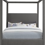 Emerson Linen Textured Fabric Upholstered Bed