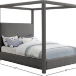 Emerson Linen Textured Fabric Upholstered Bed