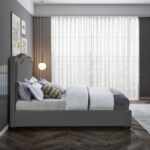 Felix Linen Textured Fabric Upholstered Bed