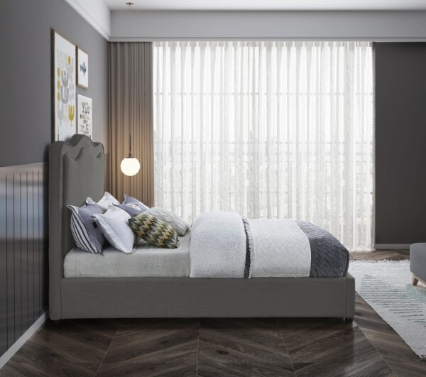 Felix Linen Textured Fabric Upholstered Bed