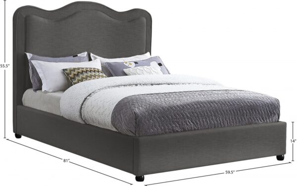 Felix Linen Textured Fabric Upholstered Bed