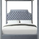 Rowan Velvet Upholstered Bed