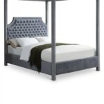 Rowan Velvet Upholstered Bed