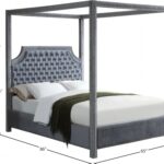 Rowan Velvet Upholstered Bed