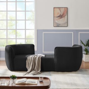 Hilton Boucle Fabric Upholstered Chaise Lounge