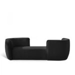 Hilton Boucle Fabric Upholstered Chaise Lounge
