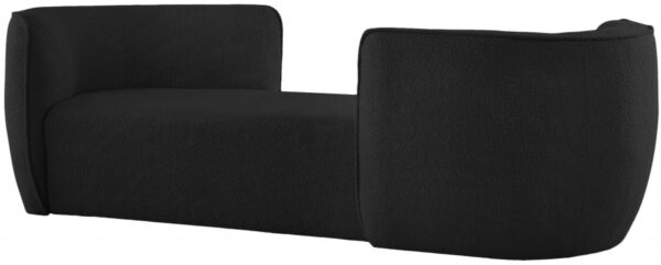 Hilton Boucle Fabric Upholstered Chaise Lounge