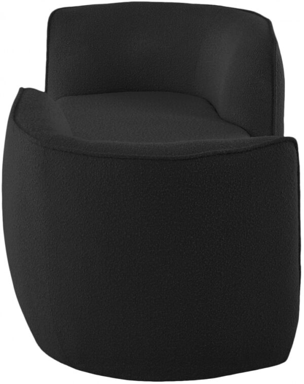 Hilton Boucle Fabric Upholstered Chaise Lounge
